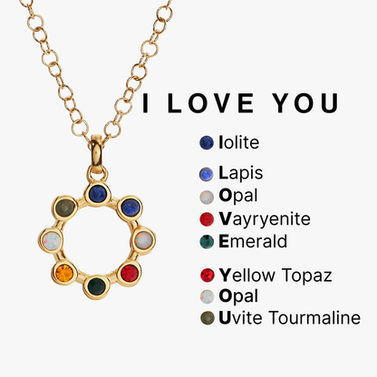 I Love You Hidden Message Acrostic Necklace