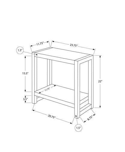 Accent Side Table with Two Tiers in Modern Style