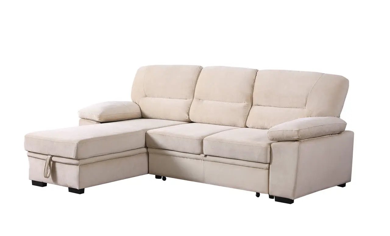 Kipling Reversible Sleeper Sectional Sofa Chaise