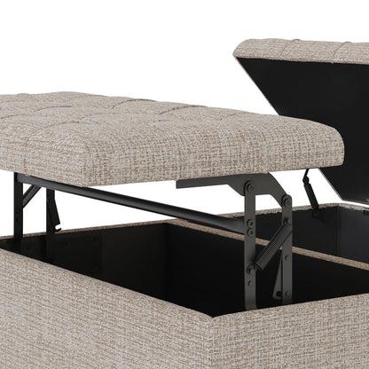Harrison Upholstered Coffee Table Storage Ottoman
