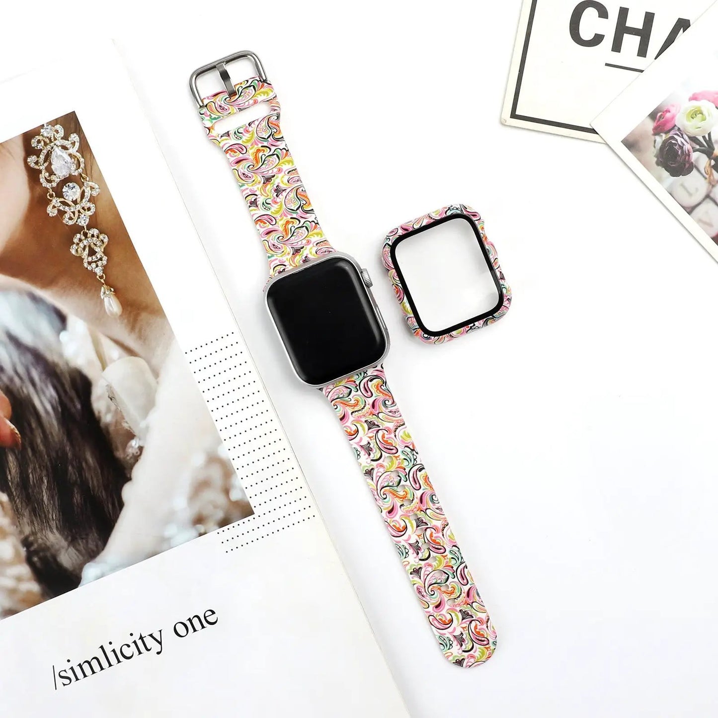Trendy Silicone Watch Strap for Apple Watch