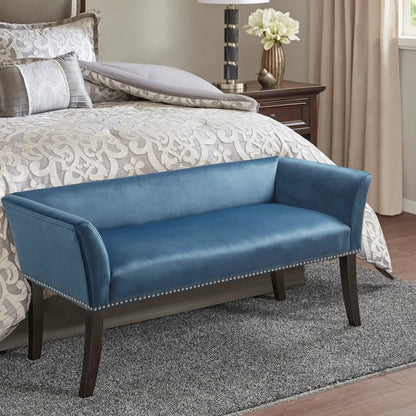 Welburn Upholstered Bench With Padded Back