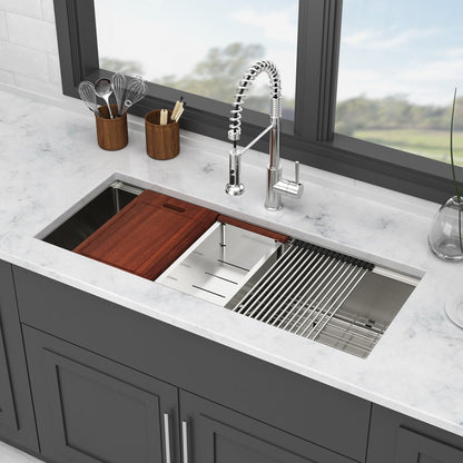 Stainless Steel Undermount Workstation Sink