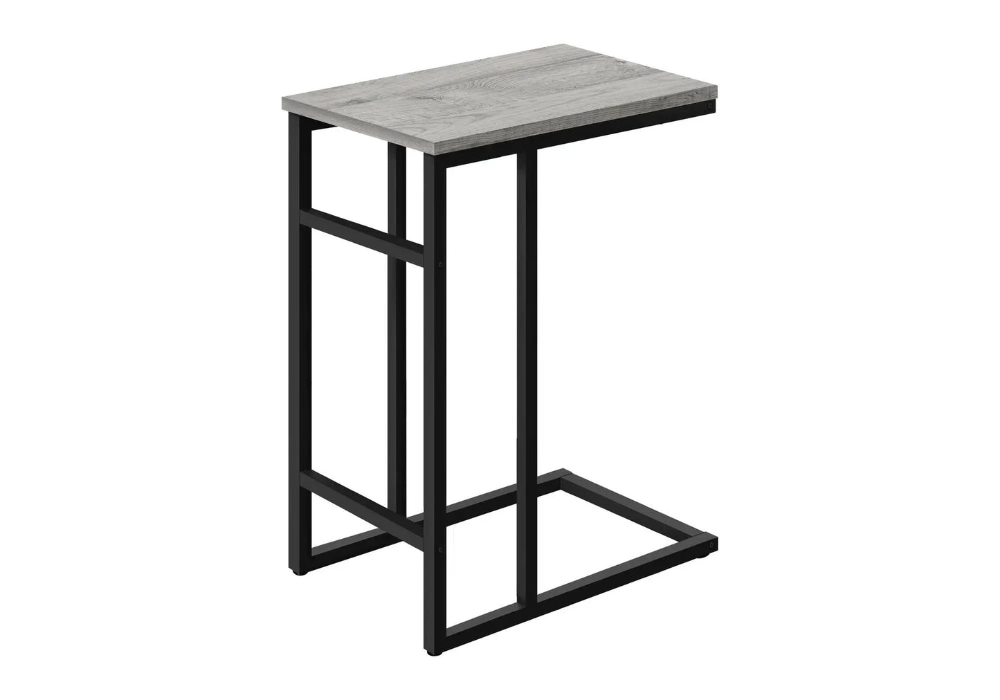 C Shaped Accent Table for Sofa and Bedside Use
