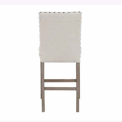 Marian Bar Stool Set of Two with Nailhead Trim