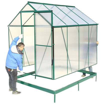 Heavy Duty Polycarbonate Greenhouse Kit and Door