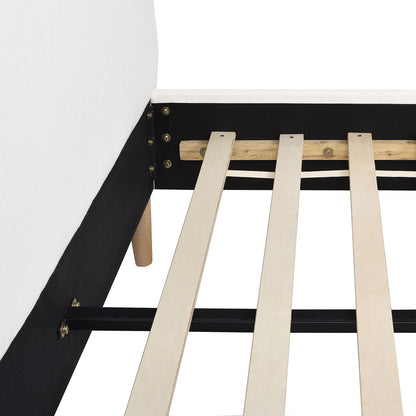 Stockholm Wavy Headboard and Platform Bed