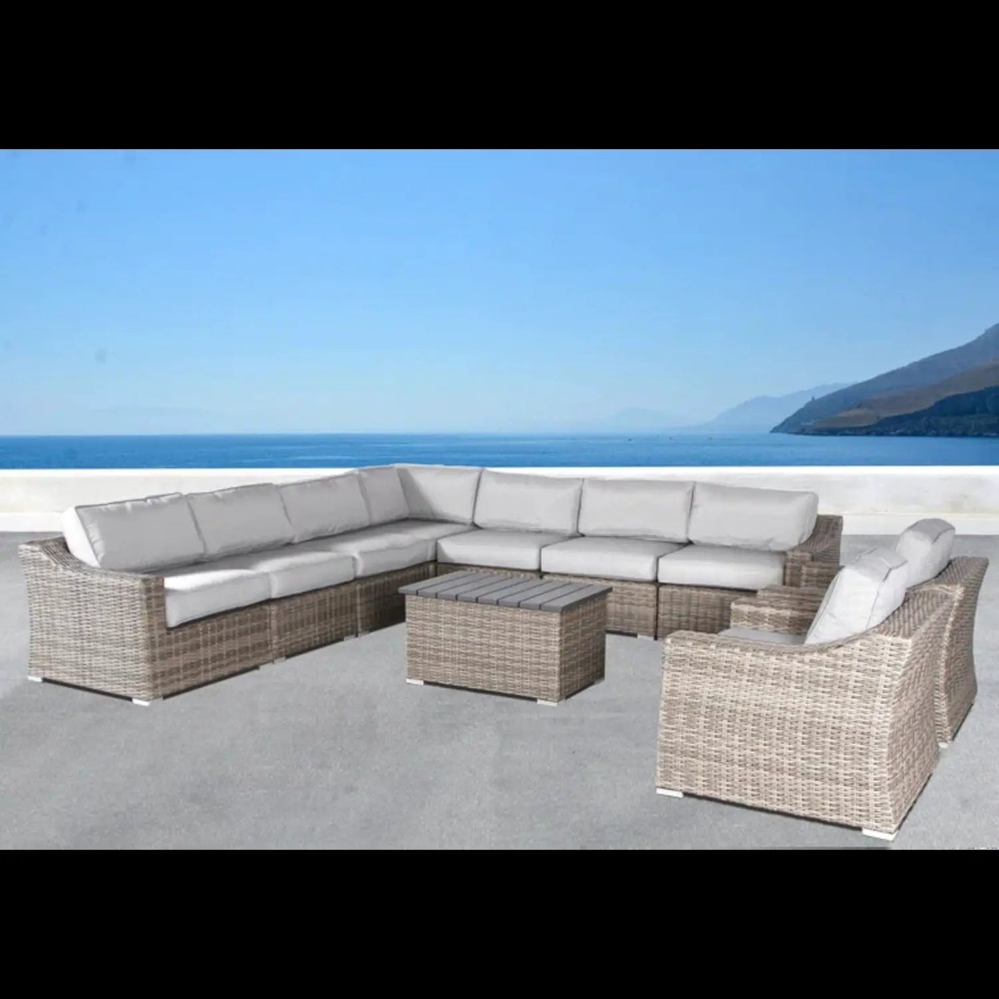 Outdoor Sofa Seating Group with Cushions