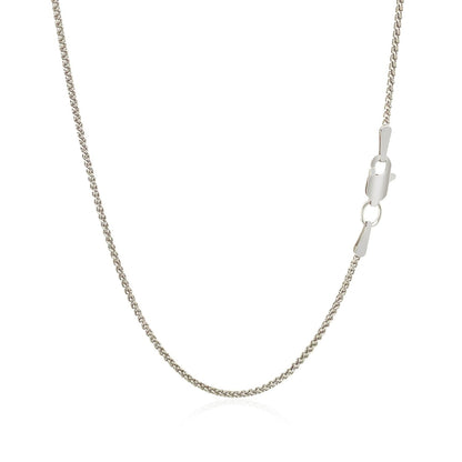 18k white gold round wheat chain necklace 1.4mm, Bids.com on Tampa Home & Garden Store