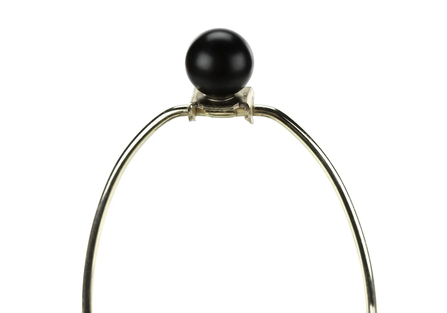 Table lamp finial black sphere atop curved chrome arm Unique Piece Furniture on Tampa Home & Garden Store