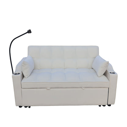 Modern Loveseat Futon Sofa with Pullout Bed