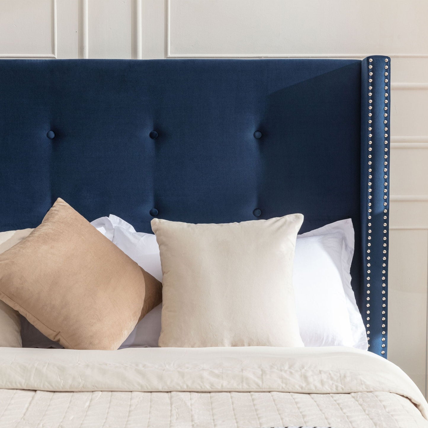 Peyton Upholstered Bed and a 54 Inch Headboard