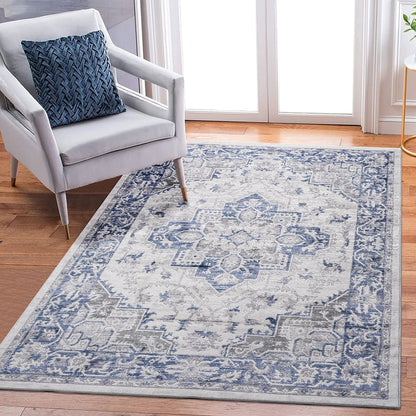 Marfi Oriental Rug in Neutral Tones for Home