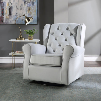 Glider chair with swivel gray by HouseOfZazla upholstered armchair on Tampa Home & Garden Store