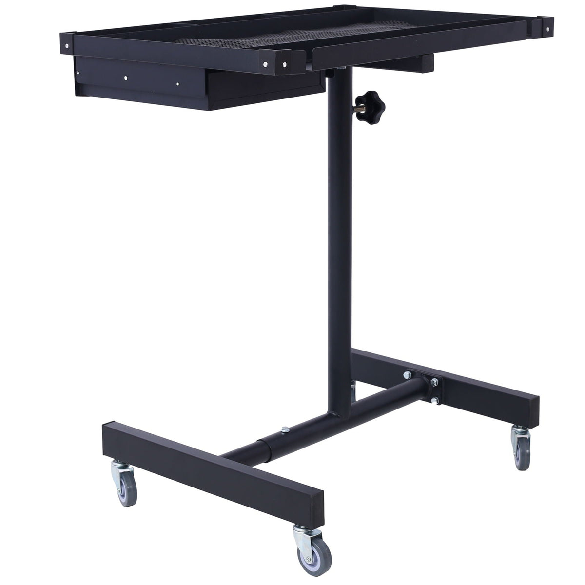 Adjustable Tear Down Work Table With Drawer by HouseOfZazla, black steel power station on Tampa Home & Garden Store