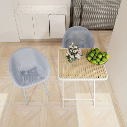 2 Pack Lounge Chair Set and Folding Square Table