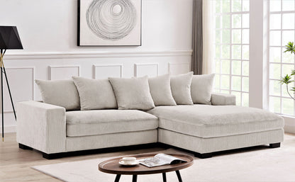 Luxe Oversized 2 Piece Sectional Sofa for Living
