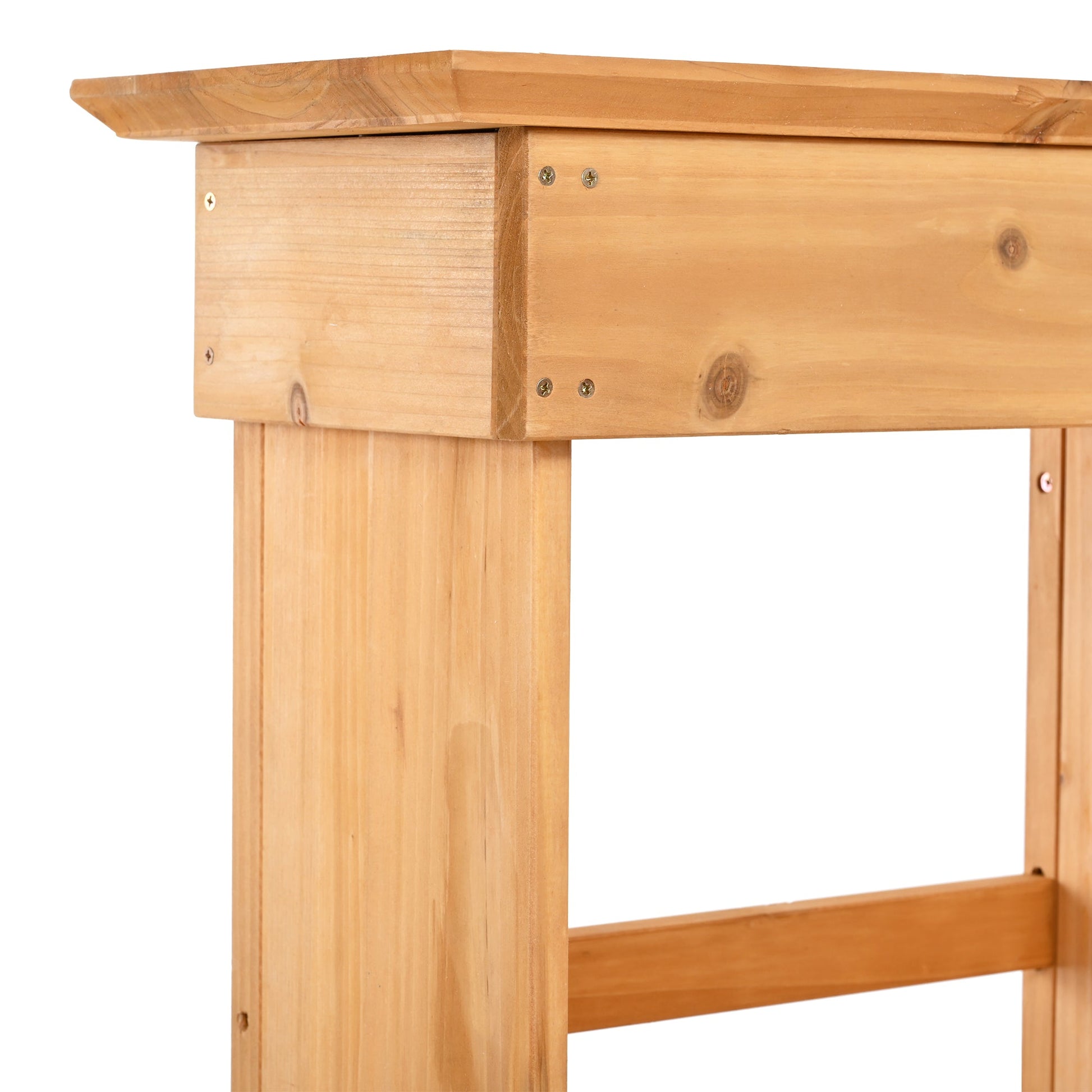 TOPMAX 65.7'' tall garden potting bench with hutch, natural pine by HouseOfZazla on Tampa Home & Garden Store