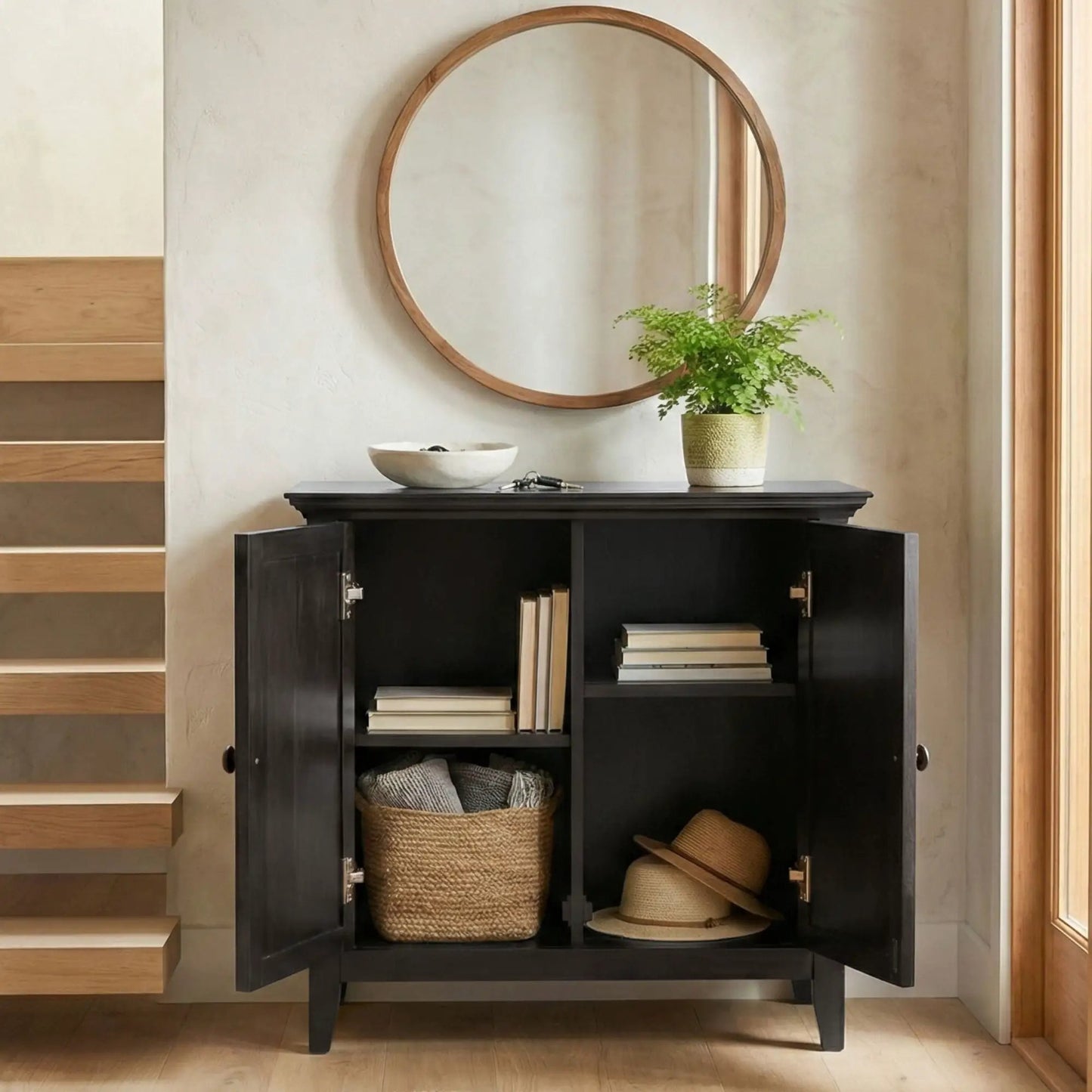Amherst Handcrafted Low Storage Cabinet Essential