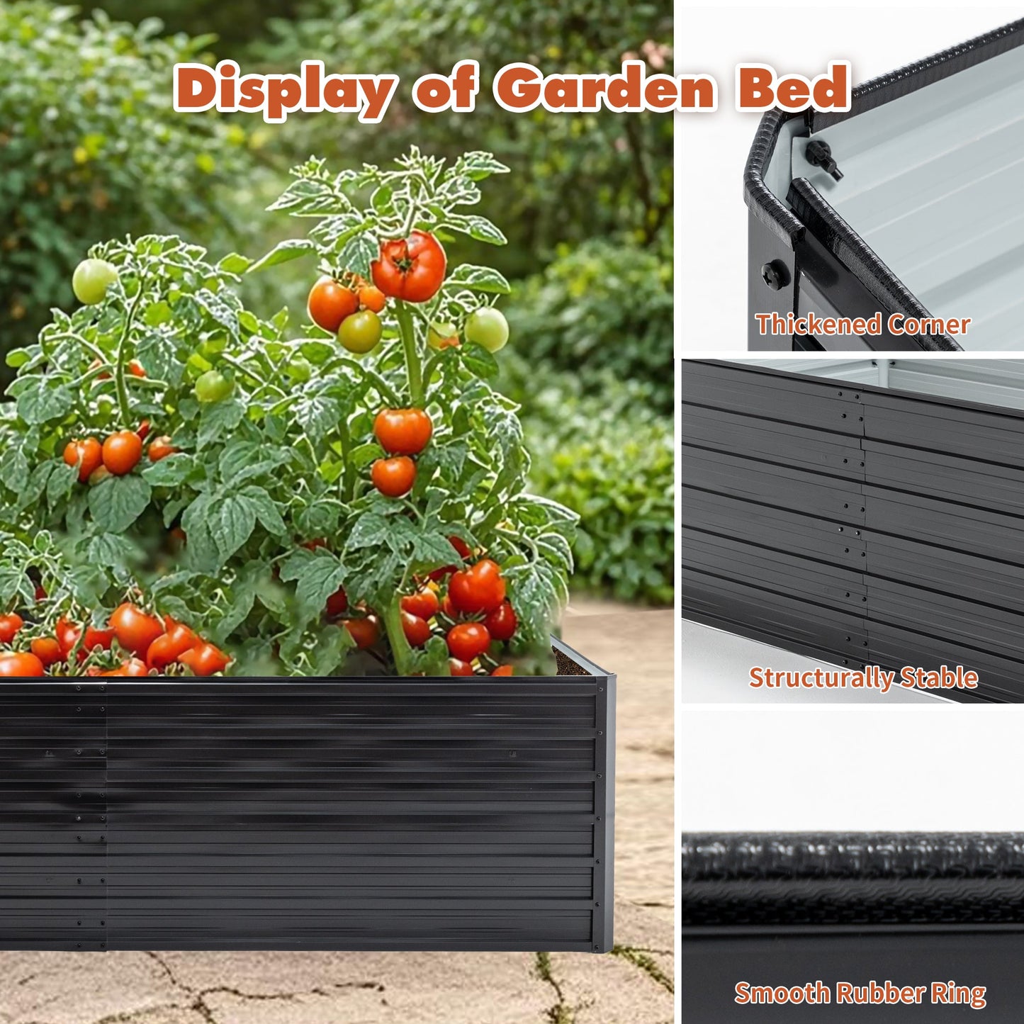 Two Pack Metal Raised Garden Beds and Boxes