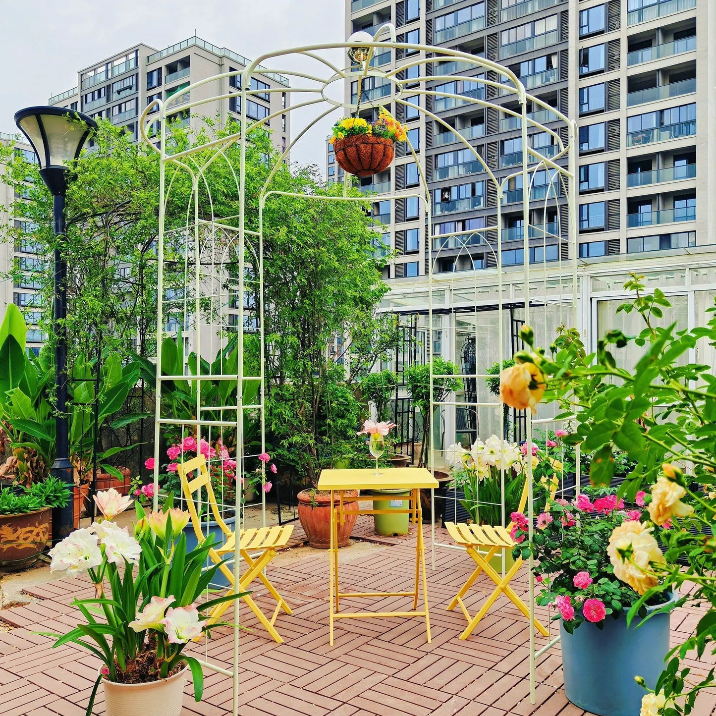 Metal Garden Arch Gazebo for Wedding Ceremony