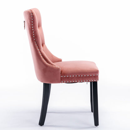 Nikki High End Tufted Dining Chair Set of Two