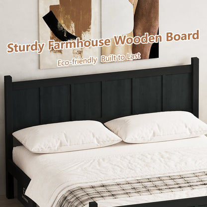Queen size flat-panel bed with headboard and footboard in dark wood by HouseOfZazla on Tampa Home & Garden Store