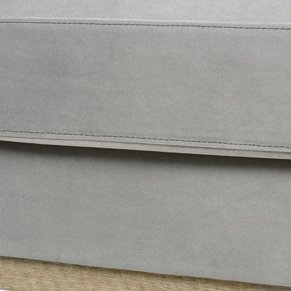 Knox Modern Farmhouse Arm Chair gray microsuede upholstery Unique Piece Furniture on Tampa Home & Garden Store