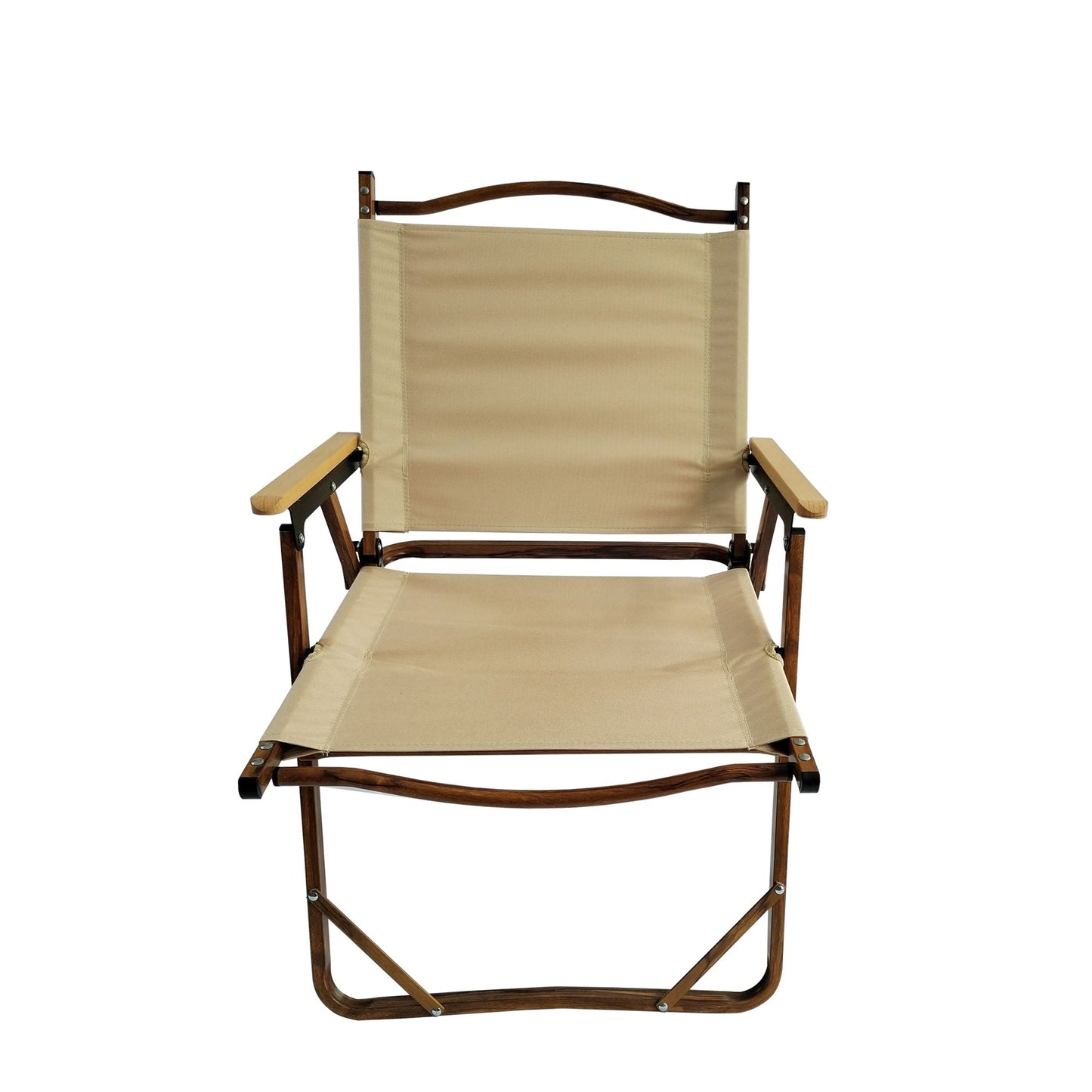 Foldable And Portable Chair Set Of Four Brown
