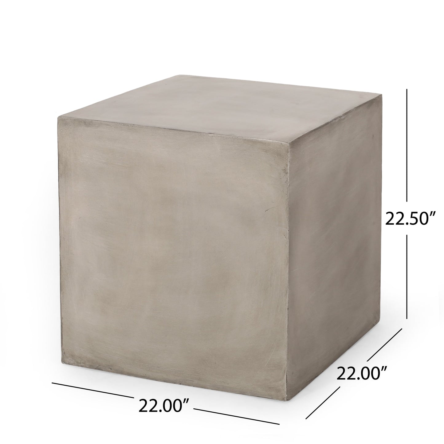 Lightweight Square MGO Side Table For A Patio