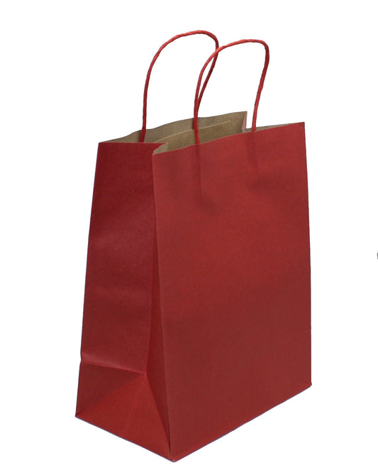 Sac cadeau kraft moyen - Rouge