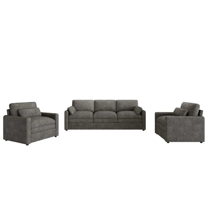 Cloud Sofa Set Couch, 3-piece gray fabric living room set by Unique Piece Furniture on Tampa Home & Garden Store