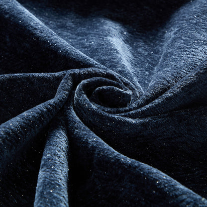 Modern Oversized Modular Sectional Sofa blue velvet upholstery texture close-up on Tampa Home & Garden Store