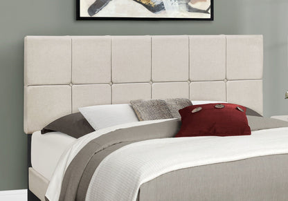 Queen Size Upholstered Bed and Tufted Headboard