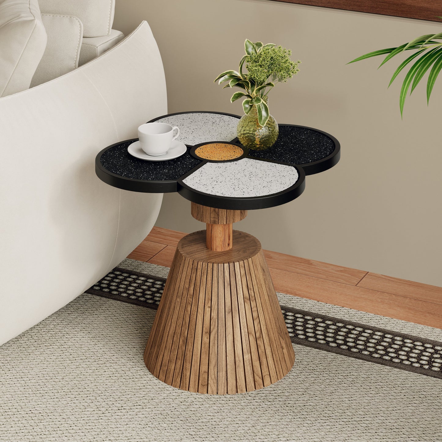 Four Leaf Clover Side Table and Small Spaces