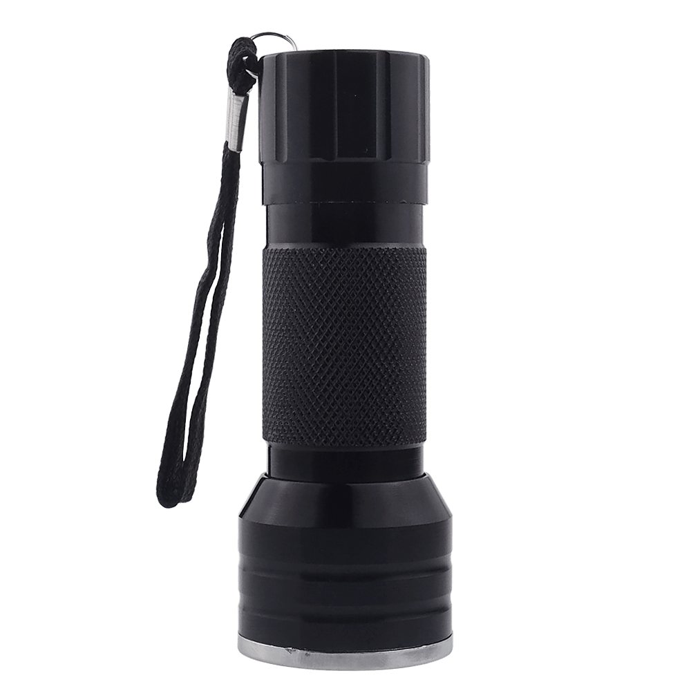 Stevvex UV flashlight black light, knurled grip, handheld portable torch with lanyard on Tampa Home & Garden Store