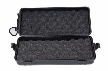 Black headlamp protective case with dense foam insert and side latch for Stevvex gear on Tampa Home & Garden Store