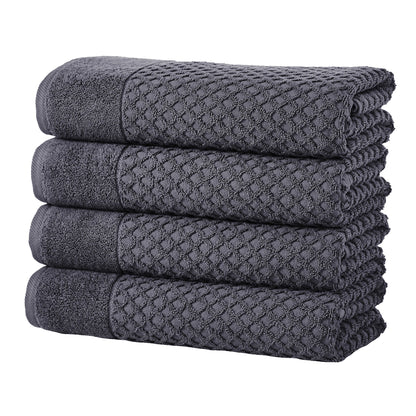 Cotton Diamond Waffle Weave Bath Towel Set