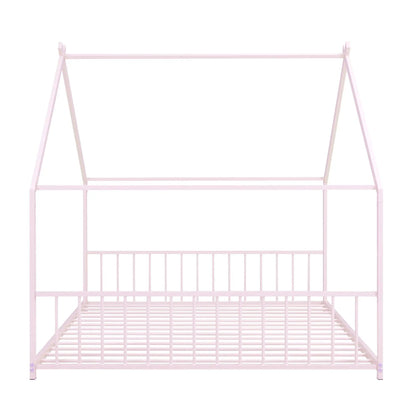 Metal House Bed pink metal canopy frame with slatted base Unique Piece Furniture on Tampa Home & Garden Store