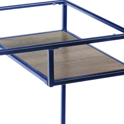 Yasin Glass Top Writing Desk Modern Style