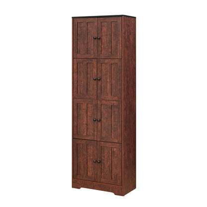 Tall Storage Cabinet With Four Doors And Shelves