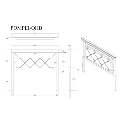 Shaker panel bed blueprint with crystal tufted headboard and LED accents by HouseOfZazla on Tampa Home & Garden Store