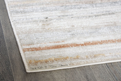 Artney Striped Area Rug in Neutral Multi Colors