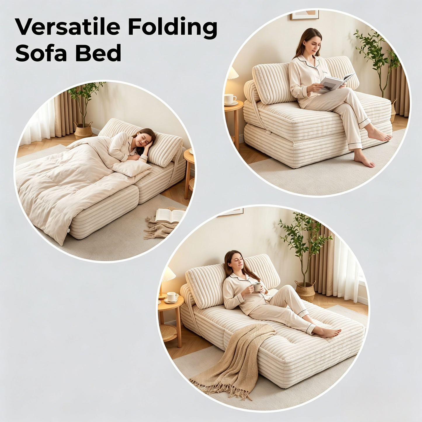 Folding Sofa Bed or Chair for a Cozy Living Room