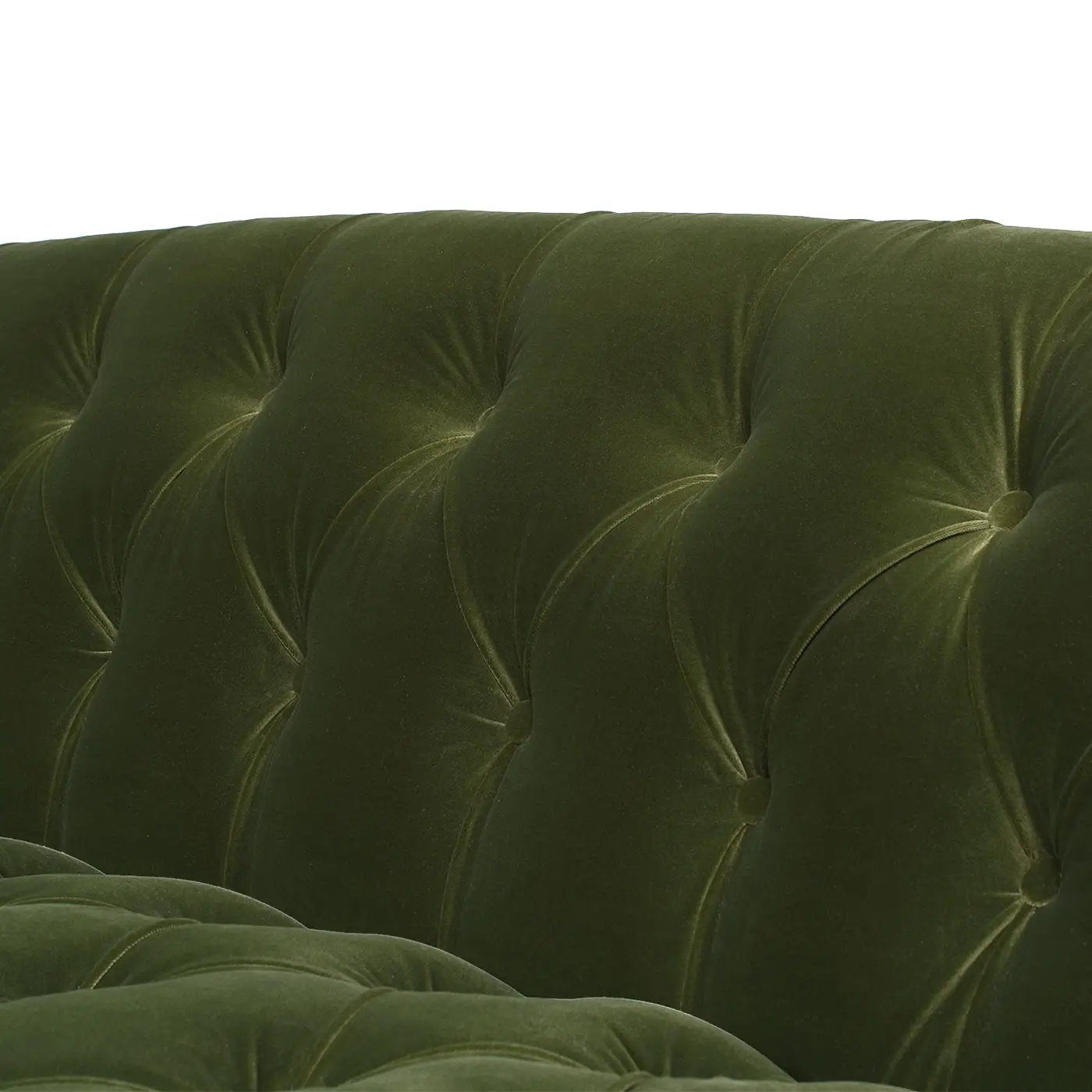 La Rosa Victorian Chesterfield tufted velvet sofa forest green stationary by Unique Piece Furniture on Tampa Home & Garden Store
