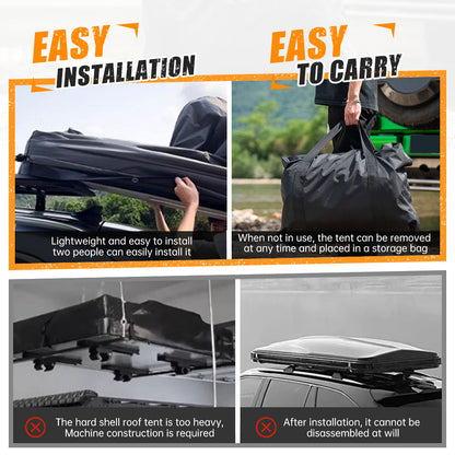 Foldable Inflatable Roof Top Tent For A Camper
