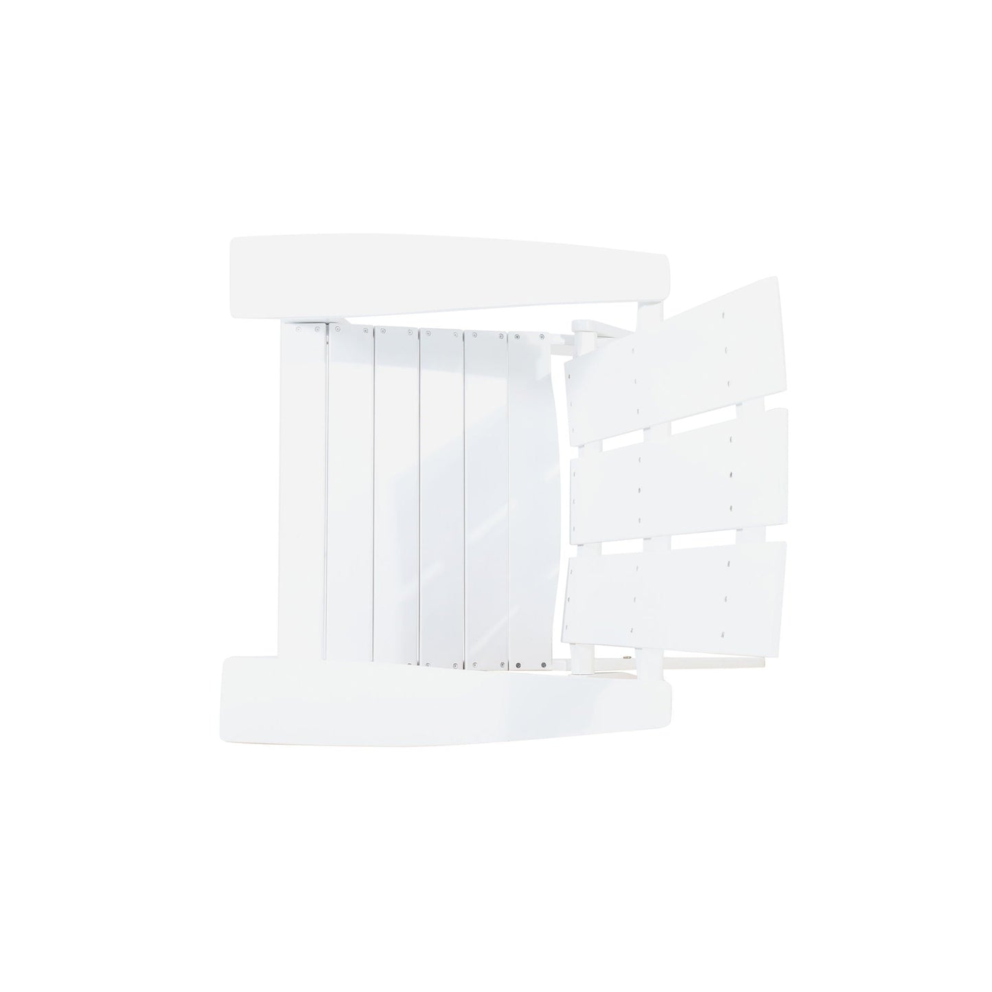 Aurascape Outdoor Comfort Foldable Adirondack Chair, white outdoor folding arm chair on Tampa Home & Garden Store