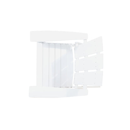 Aurascape Outdoor Comfort Foldable Adirondack Chair, white outdoor folding arm chair on Tampa Home & Garden Store