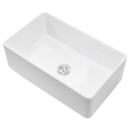 Single Bowl Undermount Kitchen Fireclay Sink