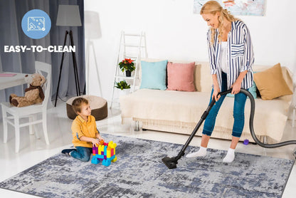 Payas Abstract Area Rug With Neutral Palette
